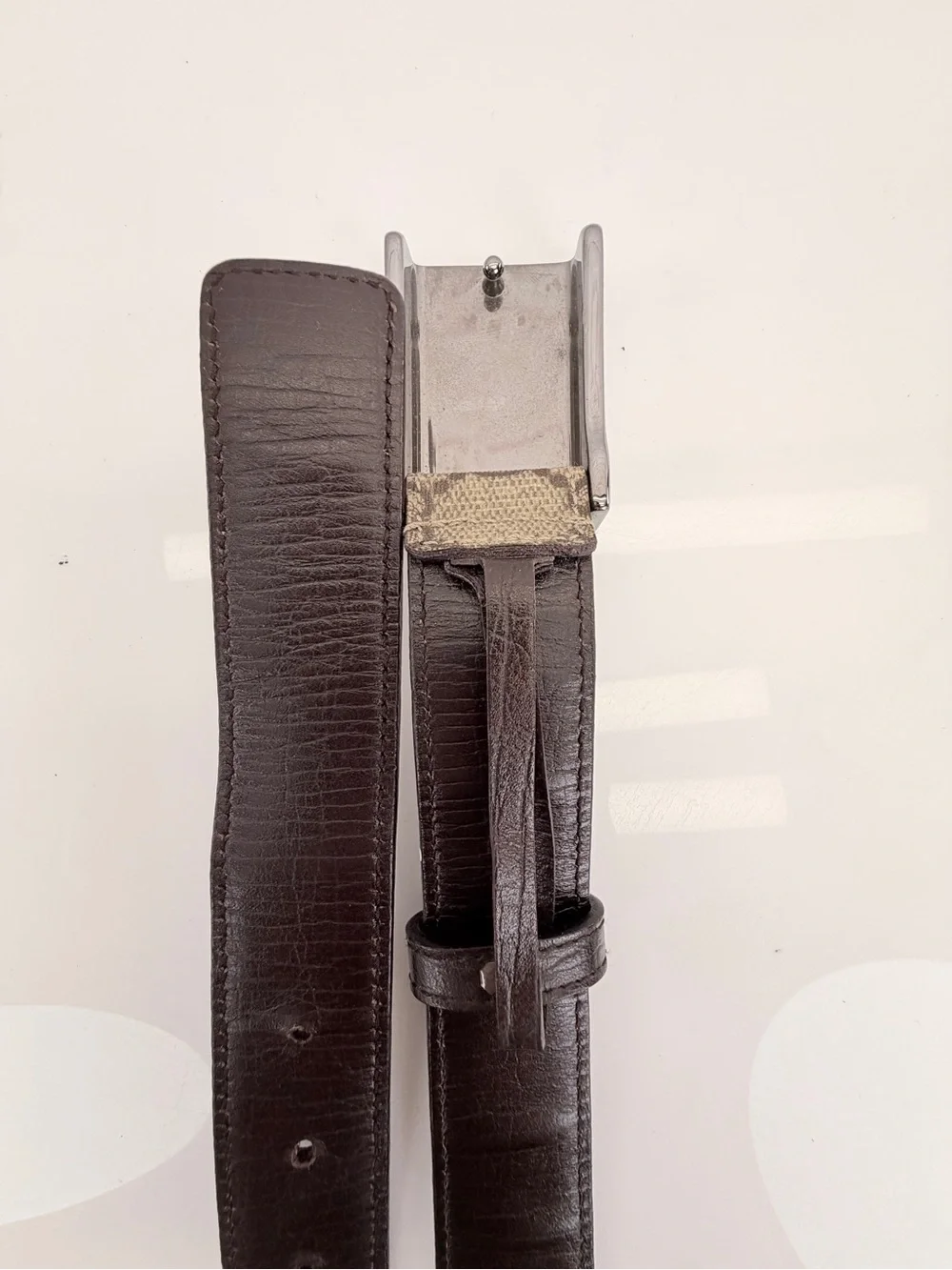 Gucci 85cm Beige/Brown GG Supreme Canvas Buckle Belt 34”
